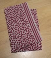 Cotton Blend Scarf - Fuschia Hearts