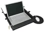 Sliding Laptop Drawer and Mouse Tray (Black) (2.6" H x 19.25" W x 17.25" D)