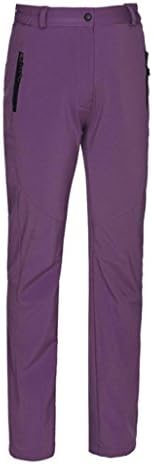 UBon Women's Waterproof Mountain Pants Fleece Windproof Ski Pants(Light Purple)