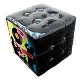 pouf carr� d�cor musique pop- Debarcadere