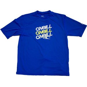 O'Neill boys rash tee: Loose fit rashguard shirt with 50+ UV protection