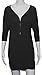 Women's V Neck Zip Front 3/4 Sleeve Side Ruched Casual Lightweight Tunic Top