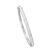 14K White Gold 1 1/2 ct. Baguette Cut Diamond Bangle Bracelet