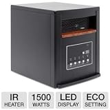 LifeSmart 1500 Watt Quartz IR Heater Black