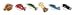 Set of 6 Colorful Fish / Sea Life Chopstick Holders Rests