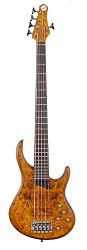 MTD Kingston Bass Guitar Z 5 String, Rosewood Fingerboard, Burled Maple