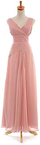 Dressystar Long Chiffon Bridesmaid Dresses Summer Wedding Style A Size 10