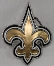 New Orlean Saints Enamel Pewter Buckle, NFL Football Buckle