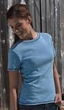 Hanes Ladies 1x1 Rib Classic Fit T-Shirt with Contrast Color Stitching - SL85