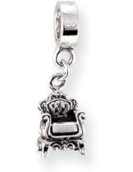 Armchair Charm in Silver for 3mm Charm Bracelets