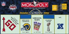 Monopoly St. Louis Rams Super Bowl XXXIV Edition