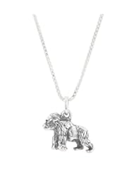 Sterling Silver Walking Gorilla Charm with Box Chain Necklace