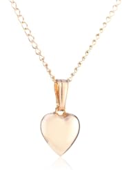 Childrens 14k Gold-Filled Puffed Heart Pendant Necklace, 13"