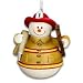 Firefighter Snowman Ornament