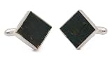 Handmade sterling silver and wood Tiger baseball stadium ballpark seat cufflinks