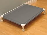 Outdoor Dog Pet Bed Cot Charcoal Grey Large 36 x 26 L