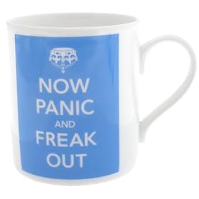 Now Panic and Freak Out Mug Sky Blue