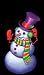 Snappy the Snowman Translucent Window Decorations