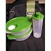 Tupperware His Lunch Set Insulated Bag, Tumbler, Bowls in Green and Black
