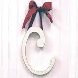 Wooden Hanging c: Pink Polka Dot Ribbon