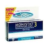 Monistat 3 Vaginal Antifungal 3-Day Treatment Combination Pack