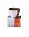 Tag Tea Blends Candle Jasmine Tea Scent  Large White Porcelain Pot with Glazed Finish, Sienna Color