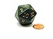 Dusty Green With Copper Numbers Opaque 34mm Die Chessex