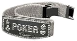 Trademark Poker Mesh Poker Champion Bracelet (Silver)