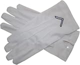 Thumbnail image for Masonic Masters Square Gloves, Freemasons Gloves