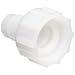 Thogus Nylon Tube & Hose Fitting, Adapter, White, Barbed x GHT Female