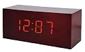 König HAV-WC10 Wecker Im Holzgehäuse (3,5 cm (1,4 Zoll) LED-Display) cherry