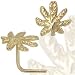 Jewelco London 9ct Yellow gold Cannabis Leaf Nose Stud