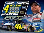 Jimmie Johnson Nascar Sprint Cup 4 in a Row Champion Car Ultra Decal