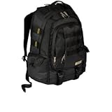 Targus Military Backpack Case Designed for 16 Inch Laptops TSB175US (Black/Yellow Accents)