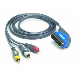 G&BL Scartkabel (3x RCA A / V, bidirektional, OCC, Gold) 2,0m