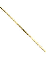 14K Yellow Gold 1.50mm Box Chain Bracelet - Fine Jewelry Gift