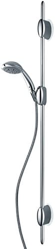 Spirella Ocean Cromolux Chrome-plated Brass Shower Head Set- Sliding Rail 44.5in. (113cm.)