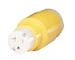 Marinco 80A Marine Electrical Shore Power Straight Adapter (20-Amp 125-Volt Locking Male to 15 or 20-Amp 125-Volt Straight Blade Female)