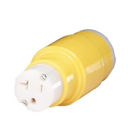 Marinco 80A Marine Electrical Shore Power Straight Adapter (20-Amp 125-Volt Locking Male... by 
