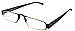 I-Mag Executive Slim Metal Reading Glasses with Slide Open Hard Case (1.00, Black)