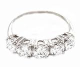 Certified 1.80 Carat J I2 Round Cut Diamond Anniversary 5Stone Ring in 18ct Solid White Gold