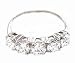 Certified 1.80 Carat J I2 Round Cut Diamond Anniversary 5Stone Ring in 18ct Solid White Gold