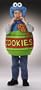 Cookie Monster Sesame Street Costume Combination Trick-or Treat Candy Bag Child Toddler Fits up to Age and Size 6