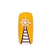 Nail Art Set of 10pcs Silver Nautical Ship Rudder Shaped Decorations Studded With Clear Rhinestones/Crystals/Gems By VAGA