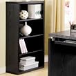 Peel Bookcase with 4 Shelves by Coaster - Dark Black Finish