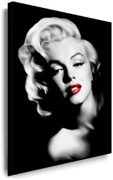 Kunstdruck "Marilyn Monroe" / Bild 100x70cm / Leinwandbild fertig auf Keilrahmen / Leinwandbilder, Wandbilder, Poster, Pop Art Gemälde, Kunst - Deko Bilder by fotoleinwand24