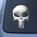 All Products : THE PUNISHER - Vinyl Car Decal Sticker #1042 | Vinyl Color: Chrome