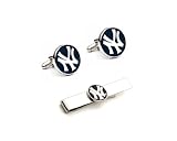 MLB New York Yankees Cufflinks and Tie Bar Gift Set