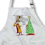 Rich Diesslins Funny Christmas Cartoons - Supermans Christmas - Aprons