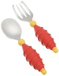 NUK Gerber BPA Free Graduates Saftey Fork and Spoon Set, 2 Pack, Colors May Vary